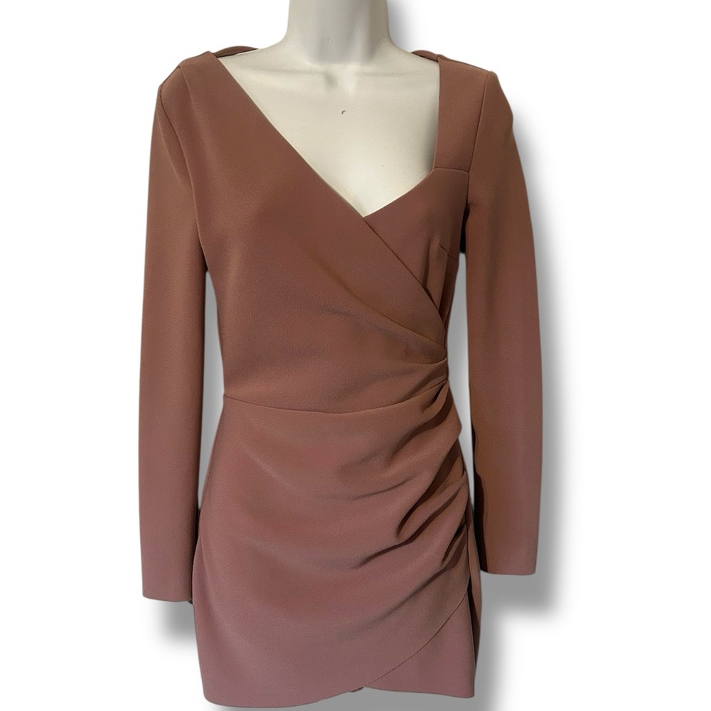 bec + bridge Dusty Rose Long Sleeve Mini Dress